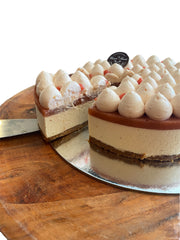 Strawberry Rhubarb Cheese cake