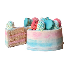 Gender Reveal Vanilla Sponge Cake (8") All Products French Sweet French Sweet